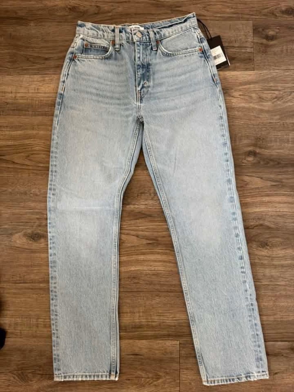 Re/Done Light Blue Slim Straight Jeans